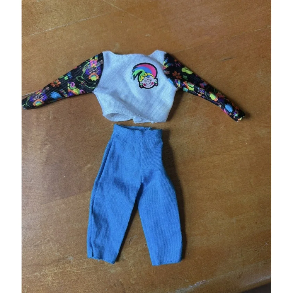 Barbie Vintage 80s Clothes Troll Outfit Leggings Shirt Treasure Trolls